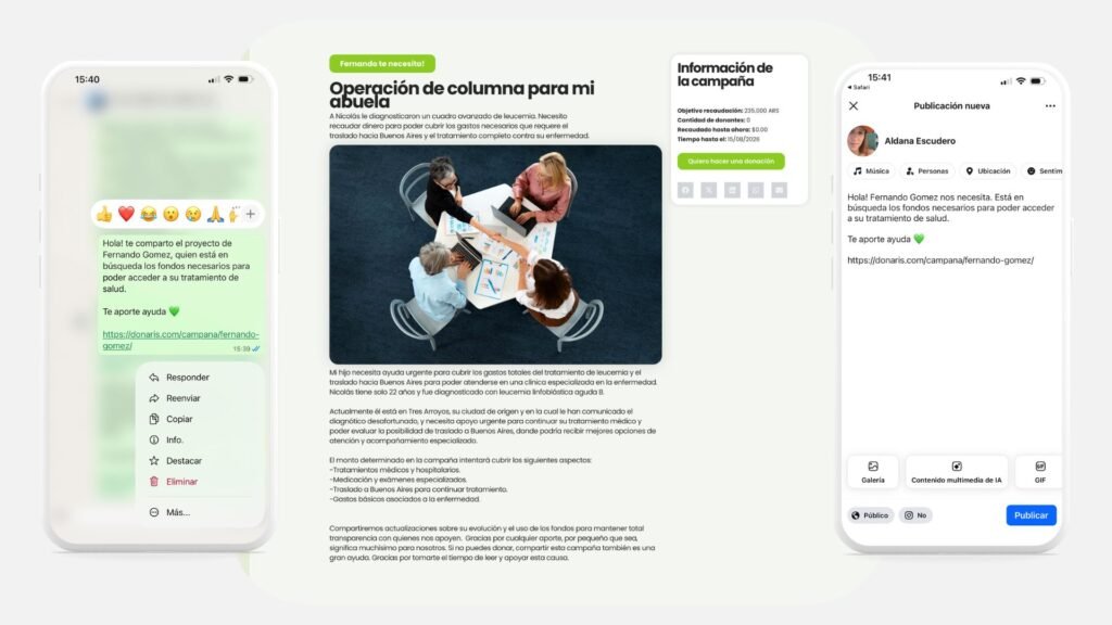 Difusión de campañas de salud